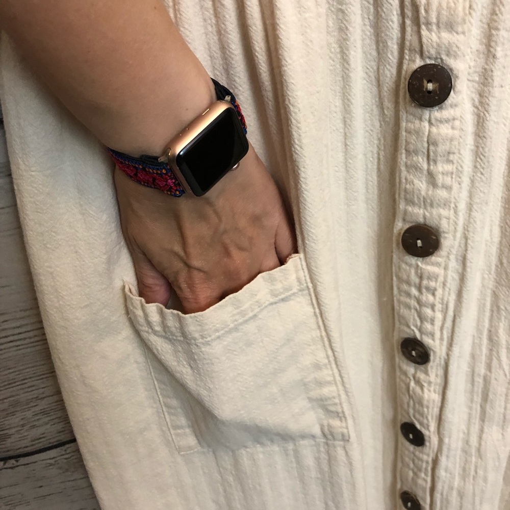 Rachel Oatmeal Cottage Core Button Up Midi Dress - Picture 10 of 16